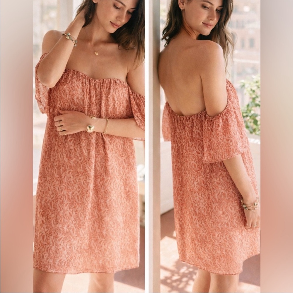 Sezane Alba Off the Shoulder Mini Dress - Picture 2 of 8